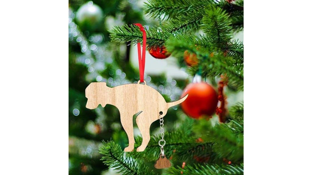dog poop christmas ornament
