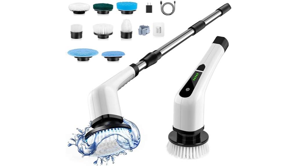 electric scrubber with brushes