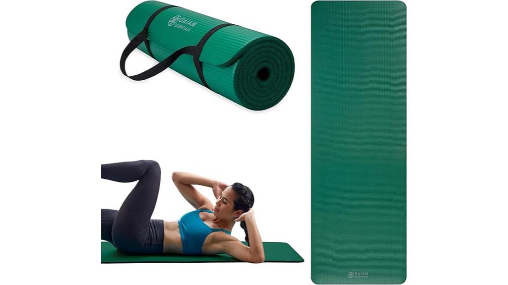 thick gaiam yoga mat