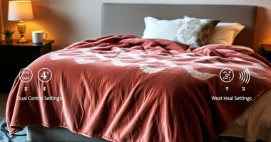 top king size dual control blankets