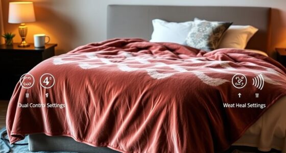 top king size dual control blankets