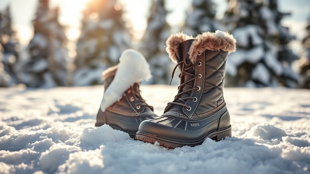 warm waterproof slip resistant boots