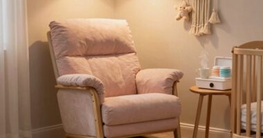 comfortable nursery feeding station