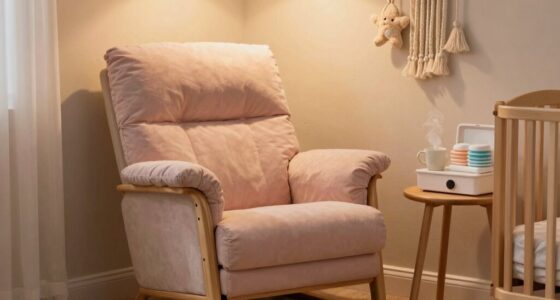 comfortable nursery feeding station