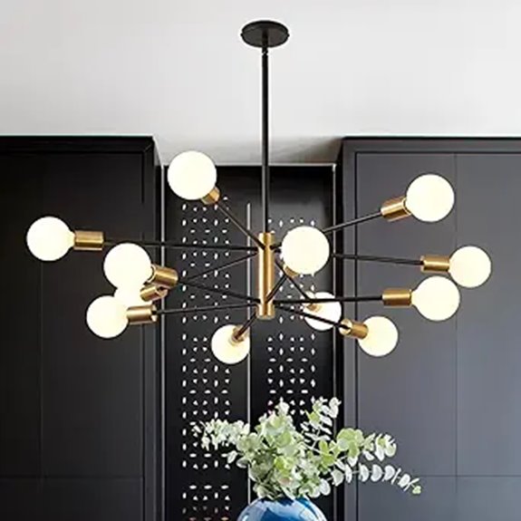contemporary sputnik ceiling light