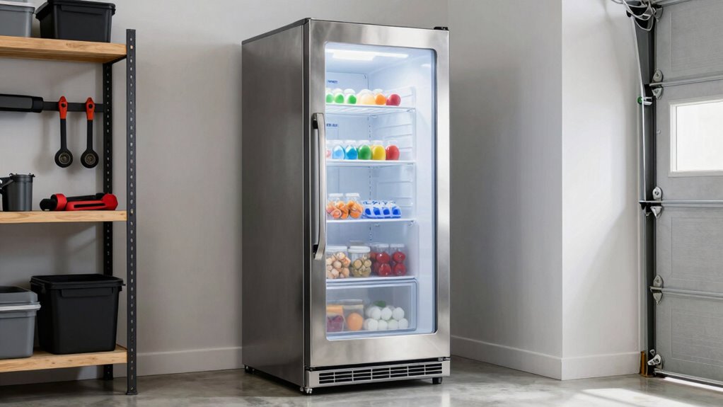 garage freezer size and durability