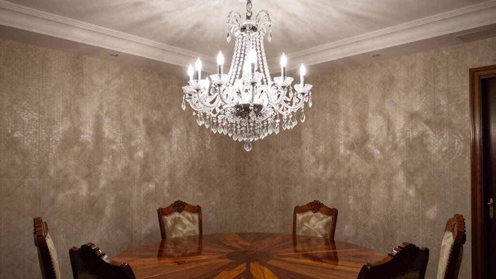 optimal chandelier hanging height