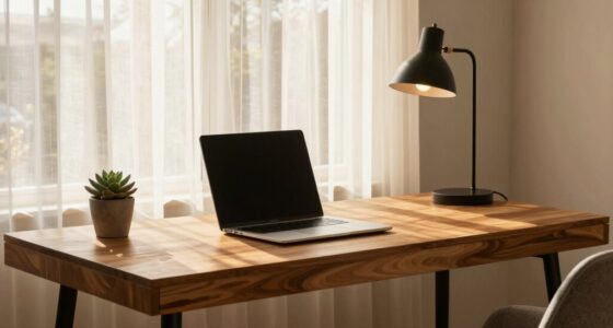 optimize desk lighting conditions
