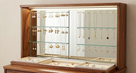 organized jewelry storage design