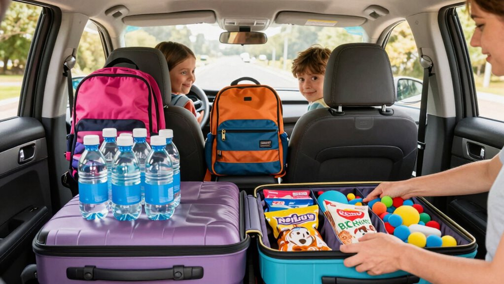 organized kid friendly road trip