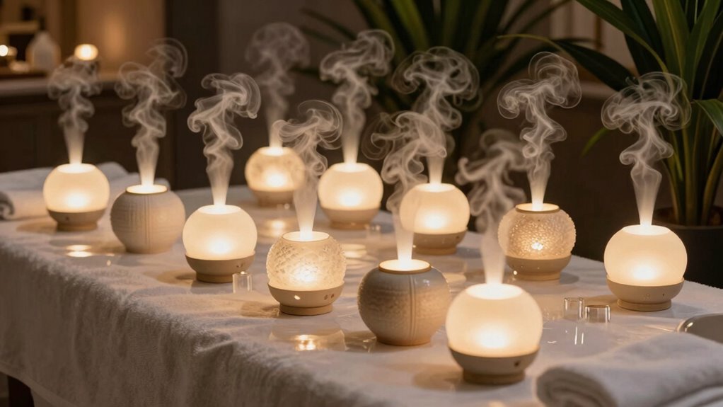 spa diffuser lighting features