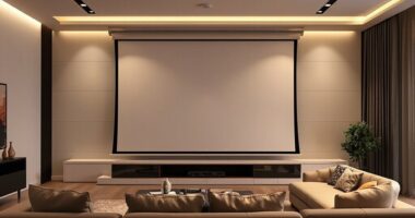 top 15 retractable projector screens