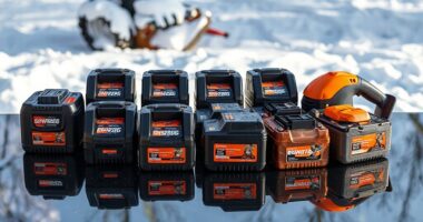 top cordless snow blower batteries