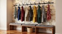 top mudroom bench hooks