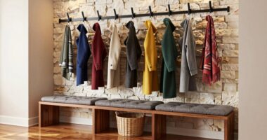 top mudroom bench hooks