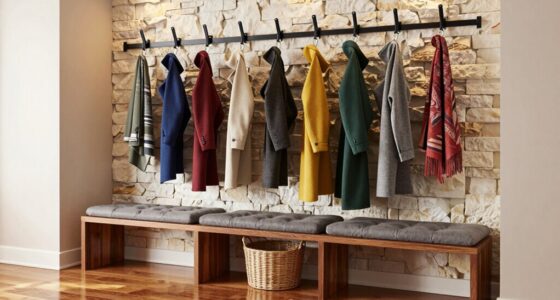 top mudroom bench hooks