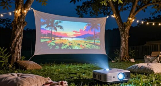 top outdoor movie projectors