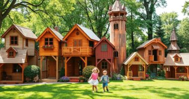 top outdoor wooden playhouses