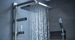 top rain shower with handheld