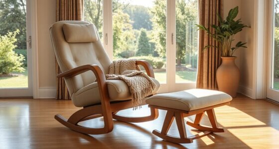 top rocking chair ottomans