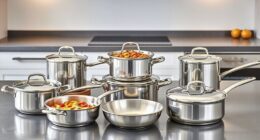 top stainless steel induction sets