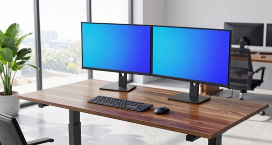 top two monitor standing desks