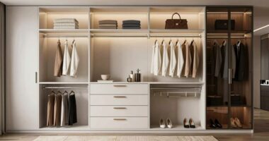 top walk in closet organizers