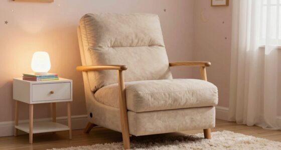 comfortable nursery glider station
