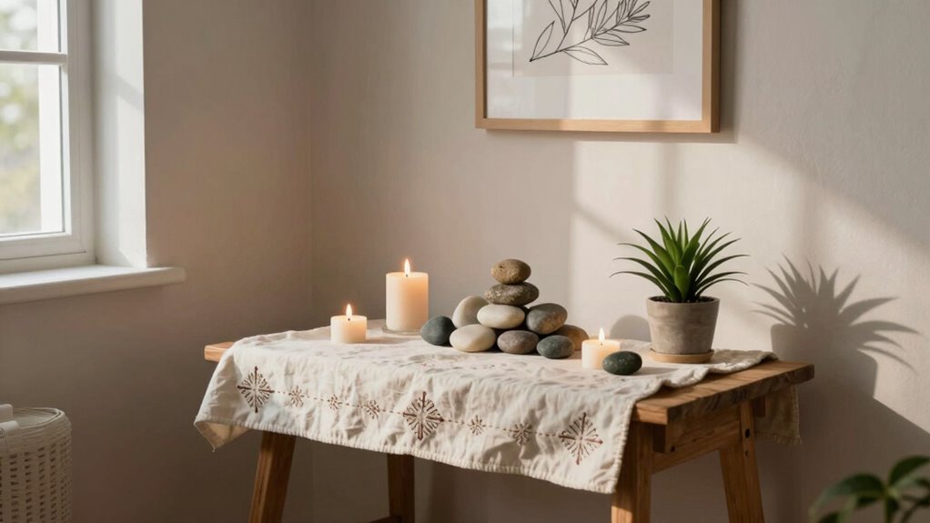 create calming spiritual sanctuary