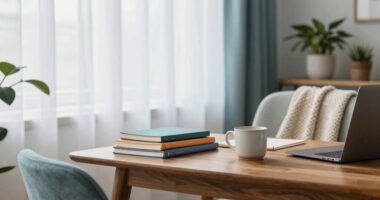 design a peaceful study space