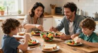 family serving busy week ideas