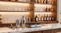 home bar organization tips