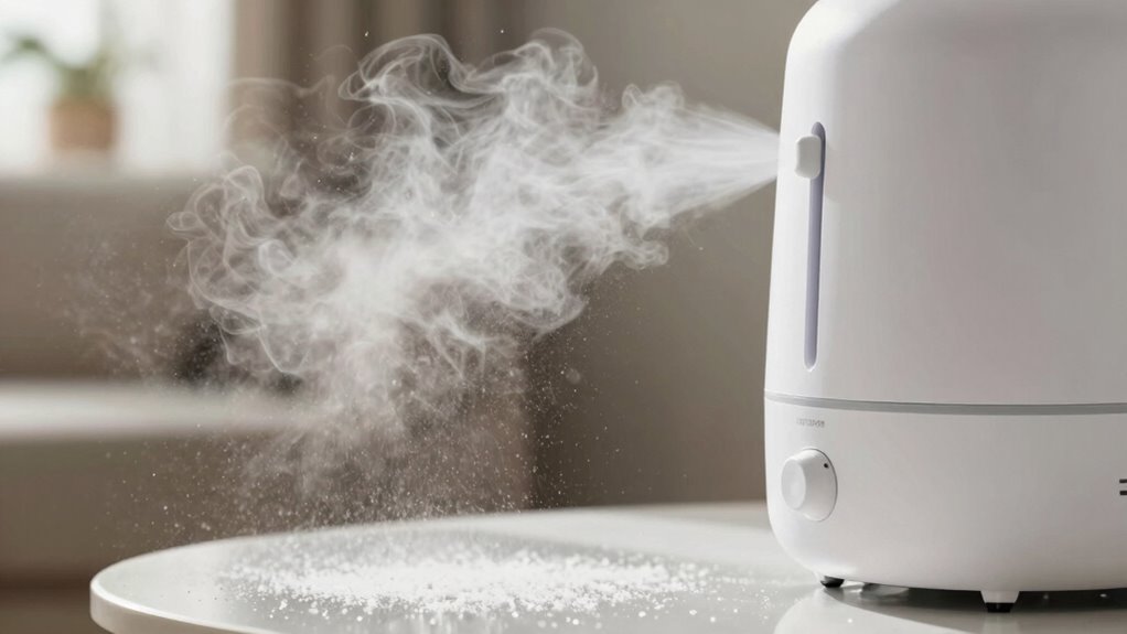 humidifier maintenance reduces white dust
