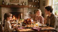 intimate holiday family gathering