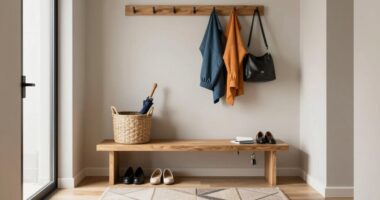 organized entryway drop zones