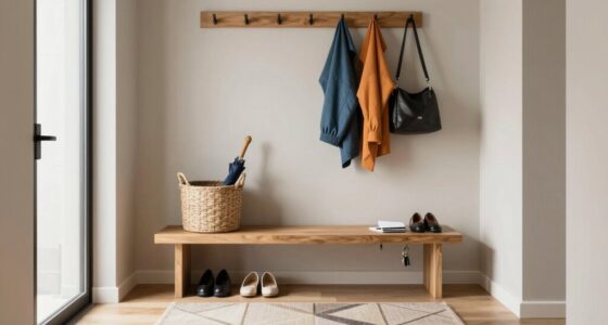 organized entryway drop zones
