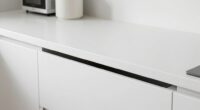 organized kitchen counter space
