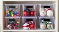 organized seasonal decor storage