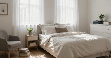 peaceful organized couple s space