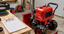 prepare snow blower equipment