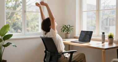 quick home office posture