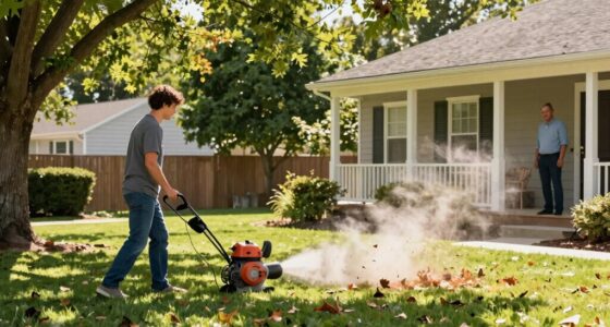 quiet neighbor leaf blowing