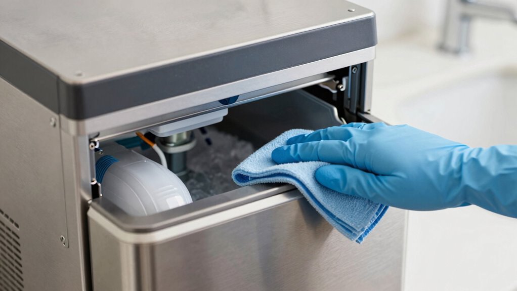 regular ice maker cleaning routine