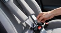 securely fasten car seat