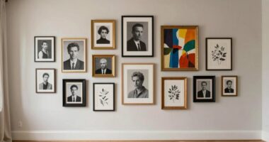 strategic gallery wall arrangement