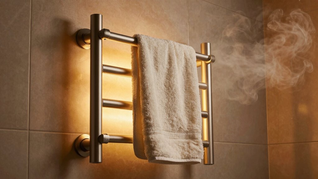 towel warmers influence bathroom humidity