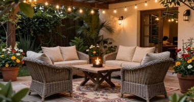 transform outdoor space into room