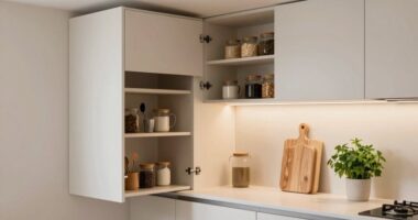 transforming tiny kitchen space