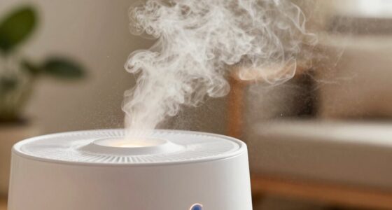 white dust from humidifiers