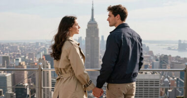 Couple On Empire State Building